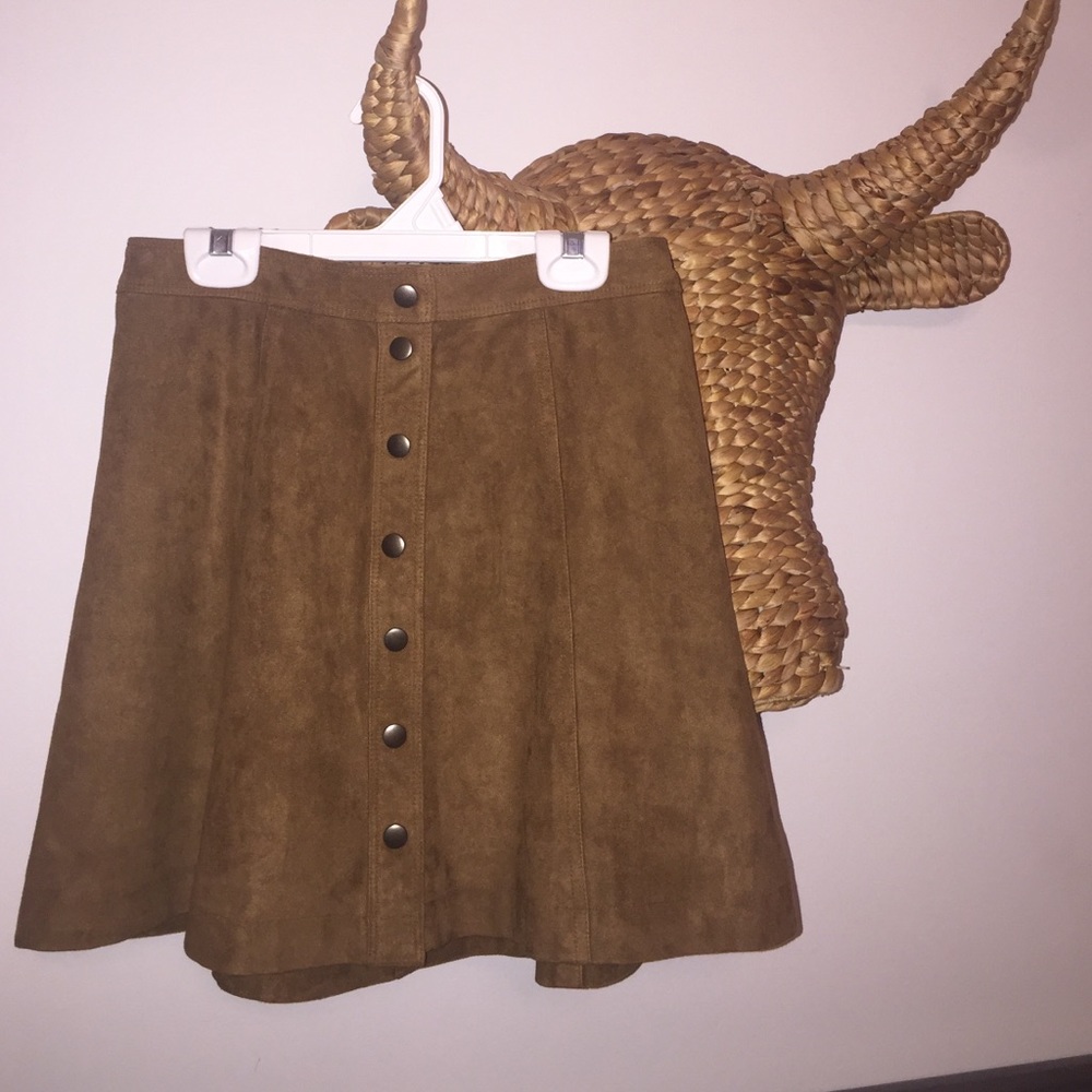 Suede Skirt