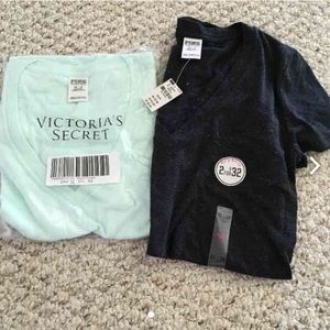 2 VS vneck tees