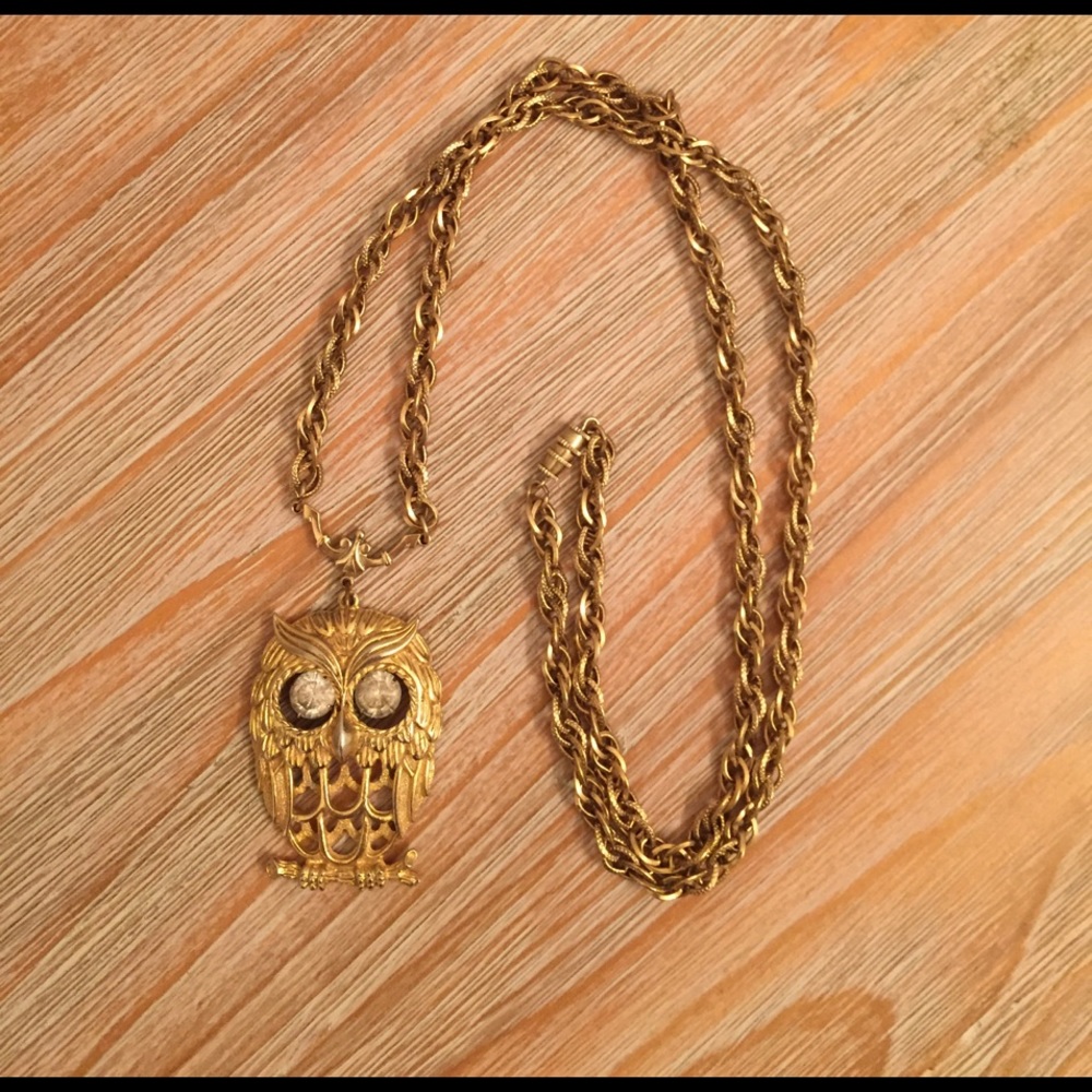 Vintage Owl Necklace