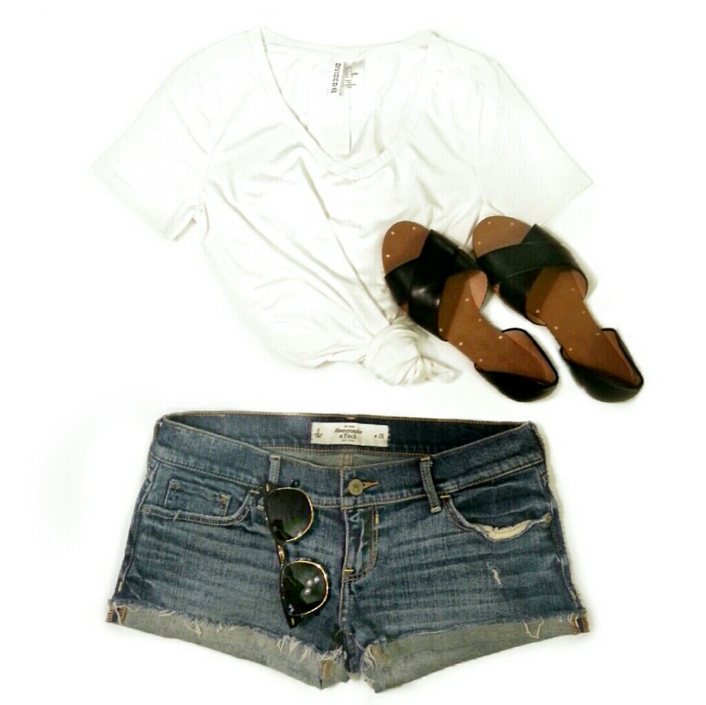 Abercrombie A&F denim Cutoff Jean Shorts