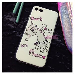 Unicorn "Don't Touch My Phone" iPhone 7 Case.