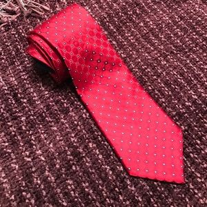Tommy Hilfiger red silk tie, extra long size