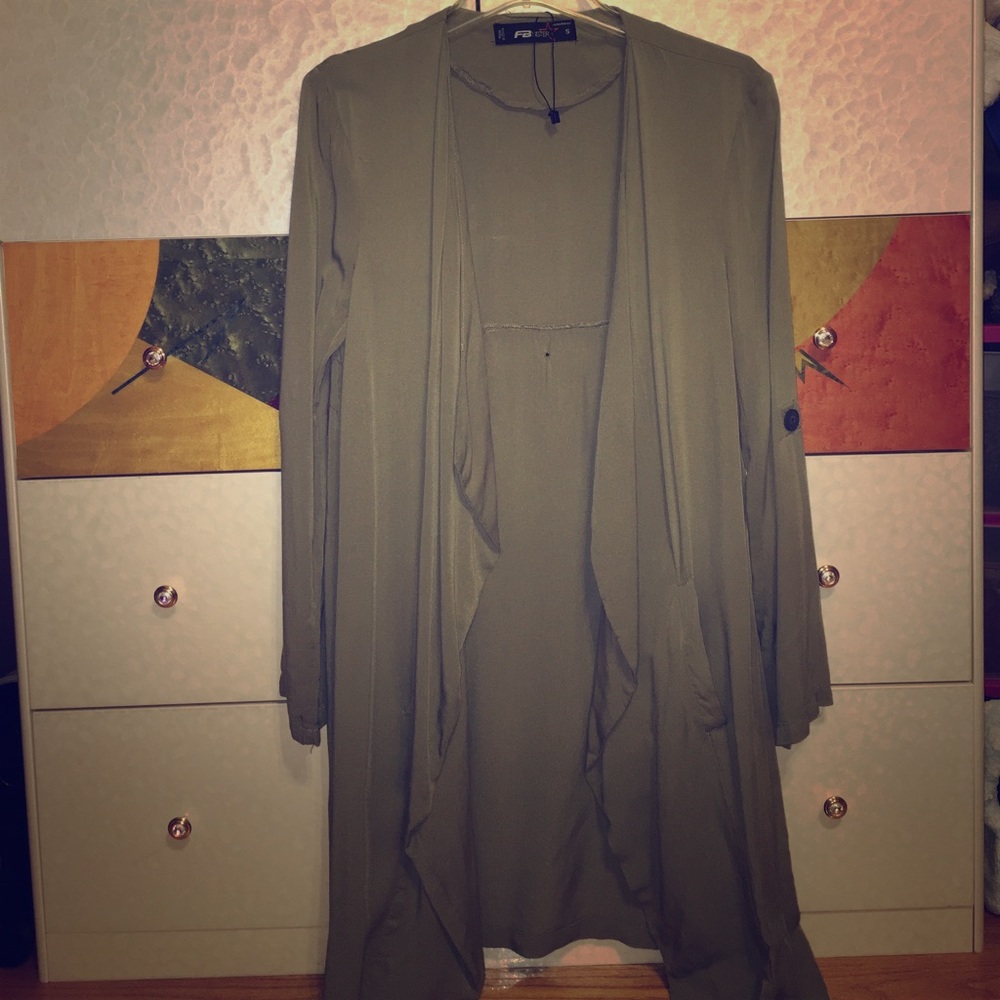 olive green blazer