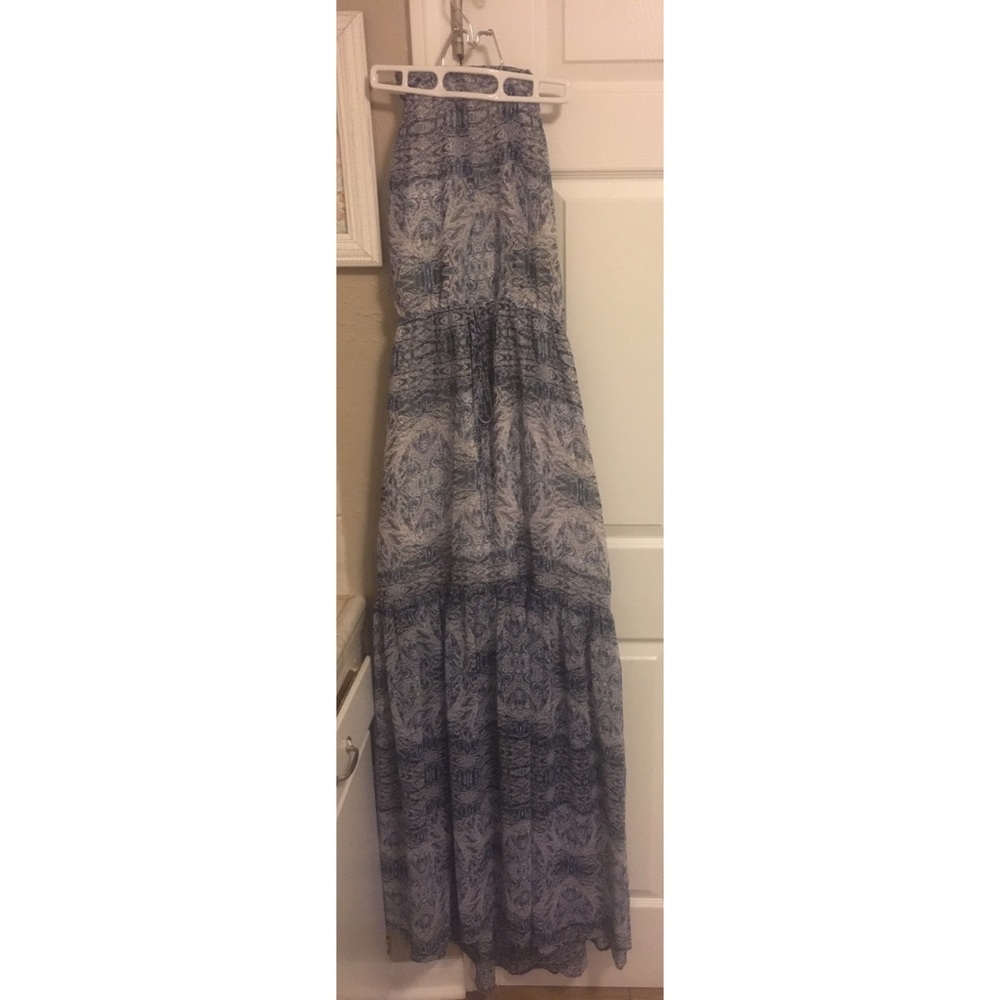 Bcbg halter long dress