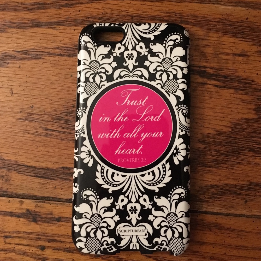 iphone 6 case inner rubber casing w/ plastic cover