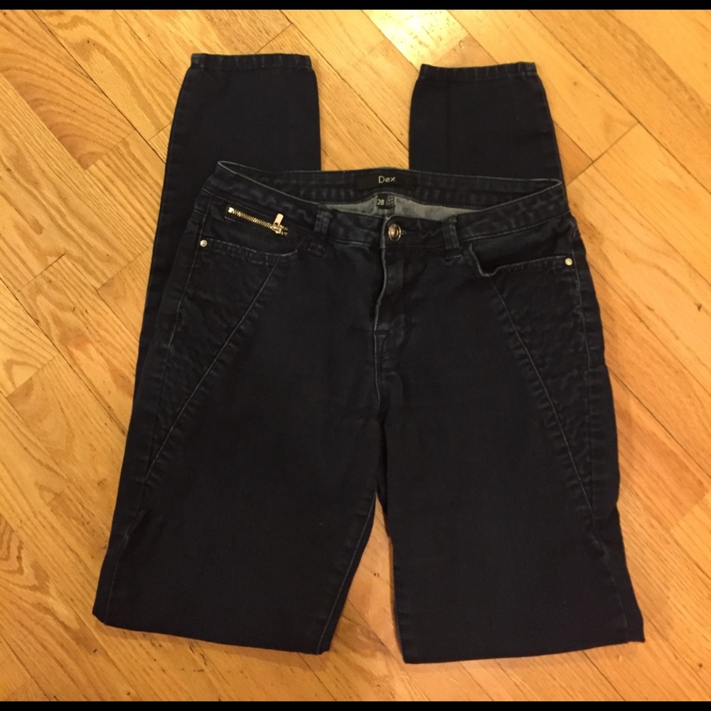 Dex Dark Indigo straight leg jeans