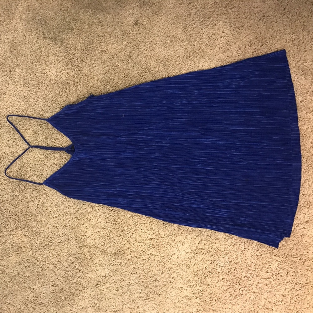 Blue mini dress