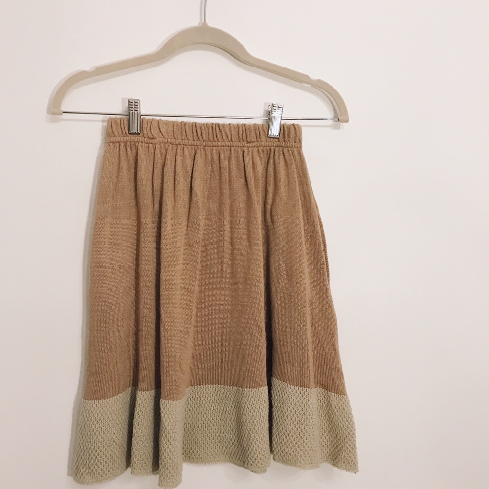 Urban Outfitters Tan Sweater Skirt