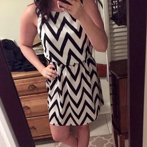 Black and white summer dress