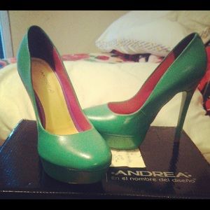Green heels
