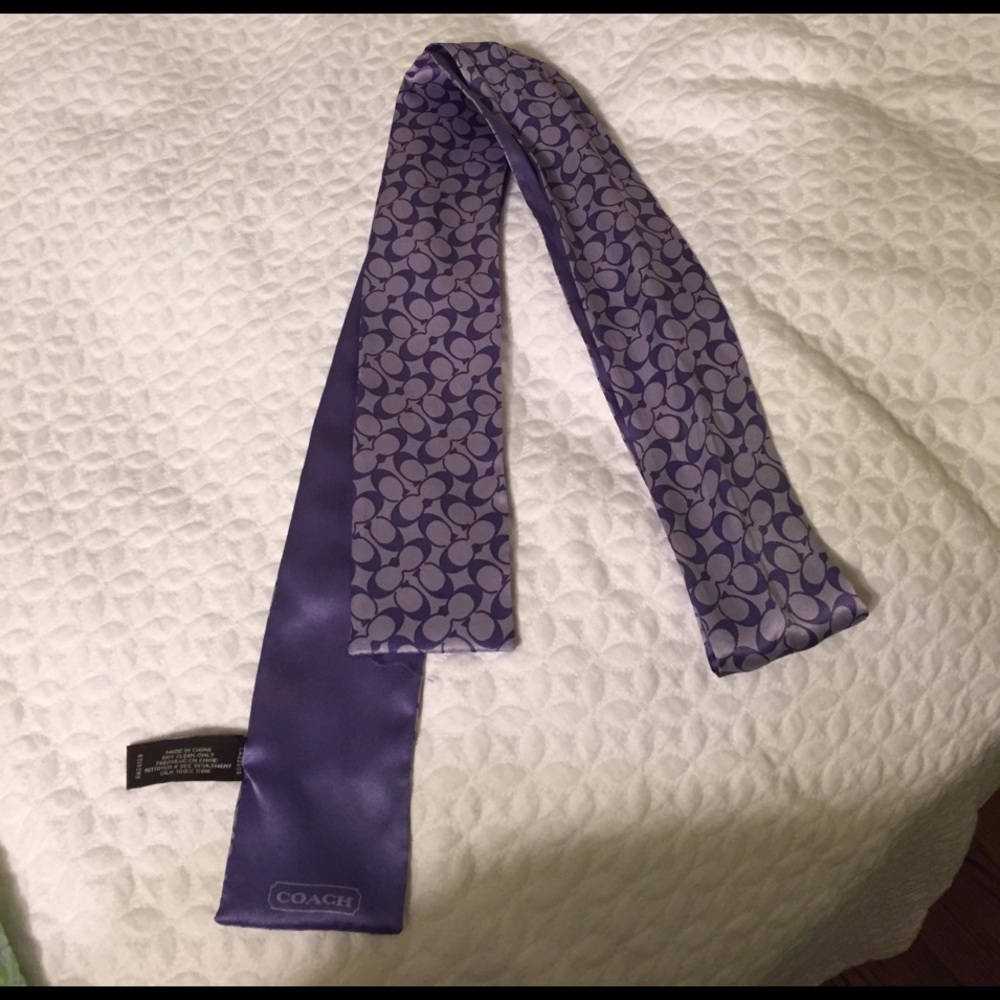Coach purple mini scarf