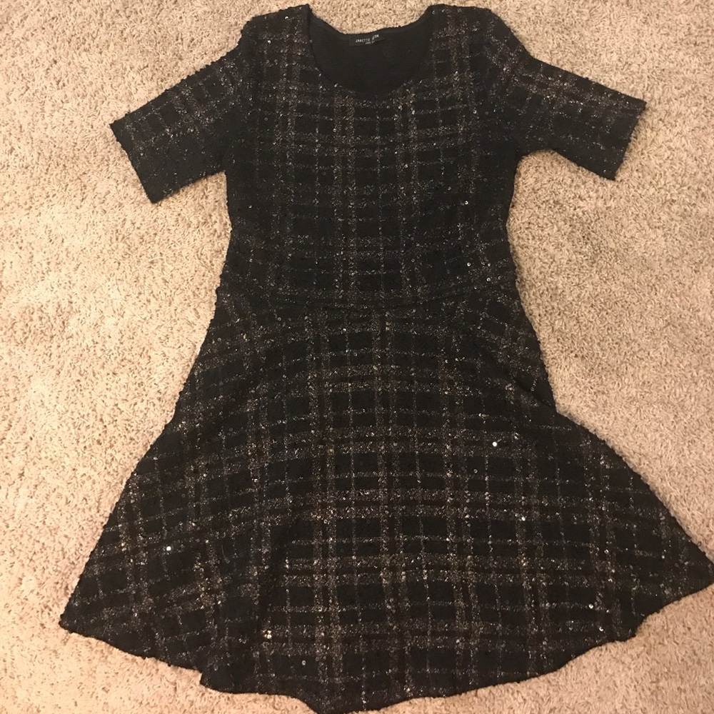 Black sparkly mini dress