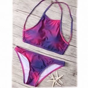 Tie Dye Halter Bikini