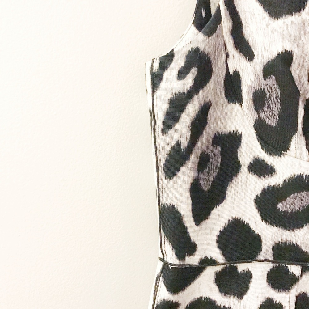 Fun & Classy Ann Taylor Snow Leopard Dress