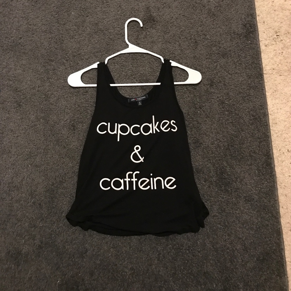 Cupcakes and caffeine tank top