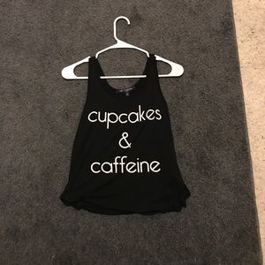 Cupcakes and caffeine tank top