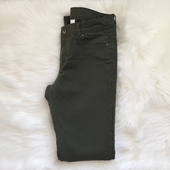 H&M Pants - H&M Hunter Green Skinny jeans