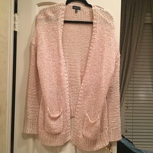 Topshop knitted pink cardigan