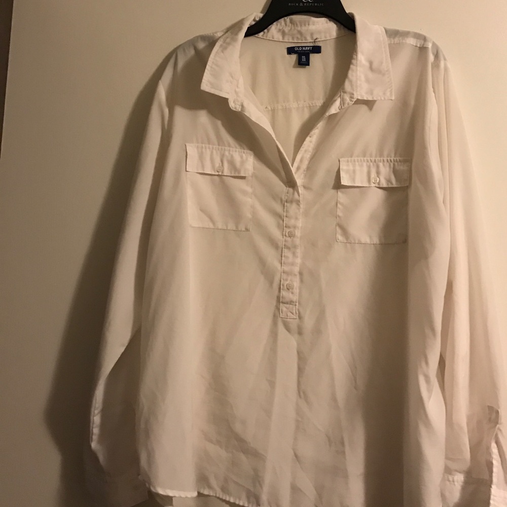 White silky blouse