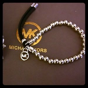 🔥24hr Hot Deal🔥 Silver MK Metal Beaded Bracelet