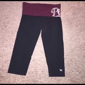 Vs pink cropped leggings