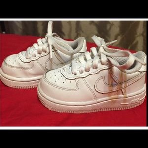 White Nike Air Force Ones-Gently Worn