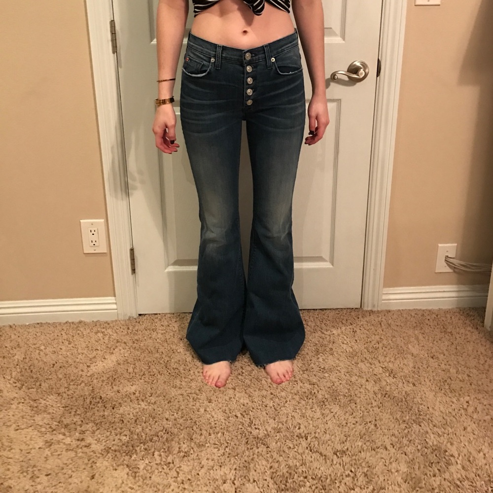 High Waist exposed button Hudsons