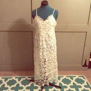 White Lace Dress, Self-Portrait dupe