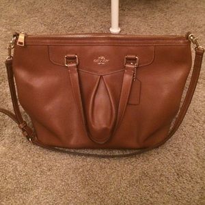 Coach cross body leather bag