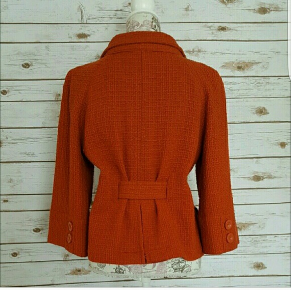 Belted Orange Jacket - Picture 2 of 2