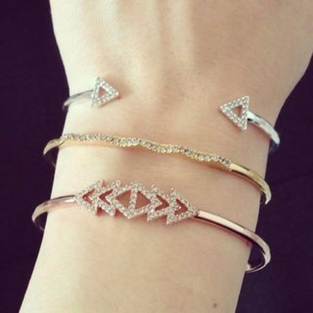 Stella and Dot Pave chevron cuff