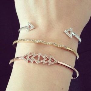 Stella and Dot Pave chevron cuff