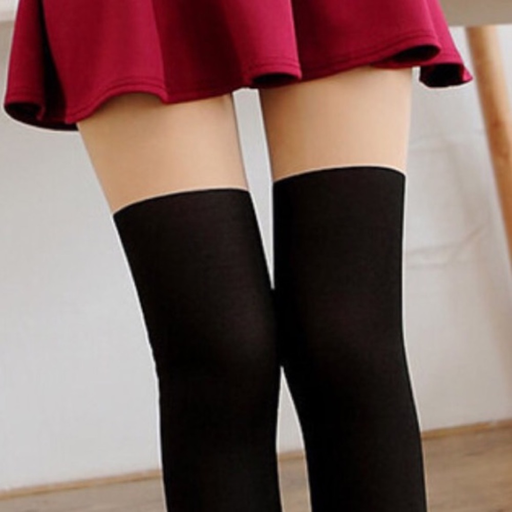 Fake sock tights