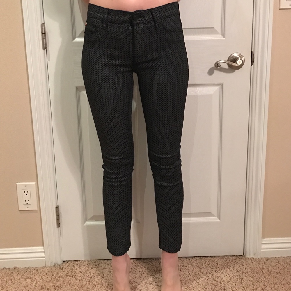 Fancy metallic thread fabric hudsons