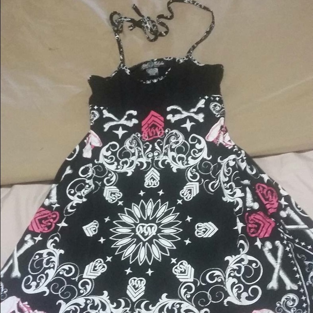 ❗️sold ❗️Metal Mulisha Halter Dress