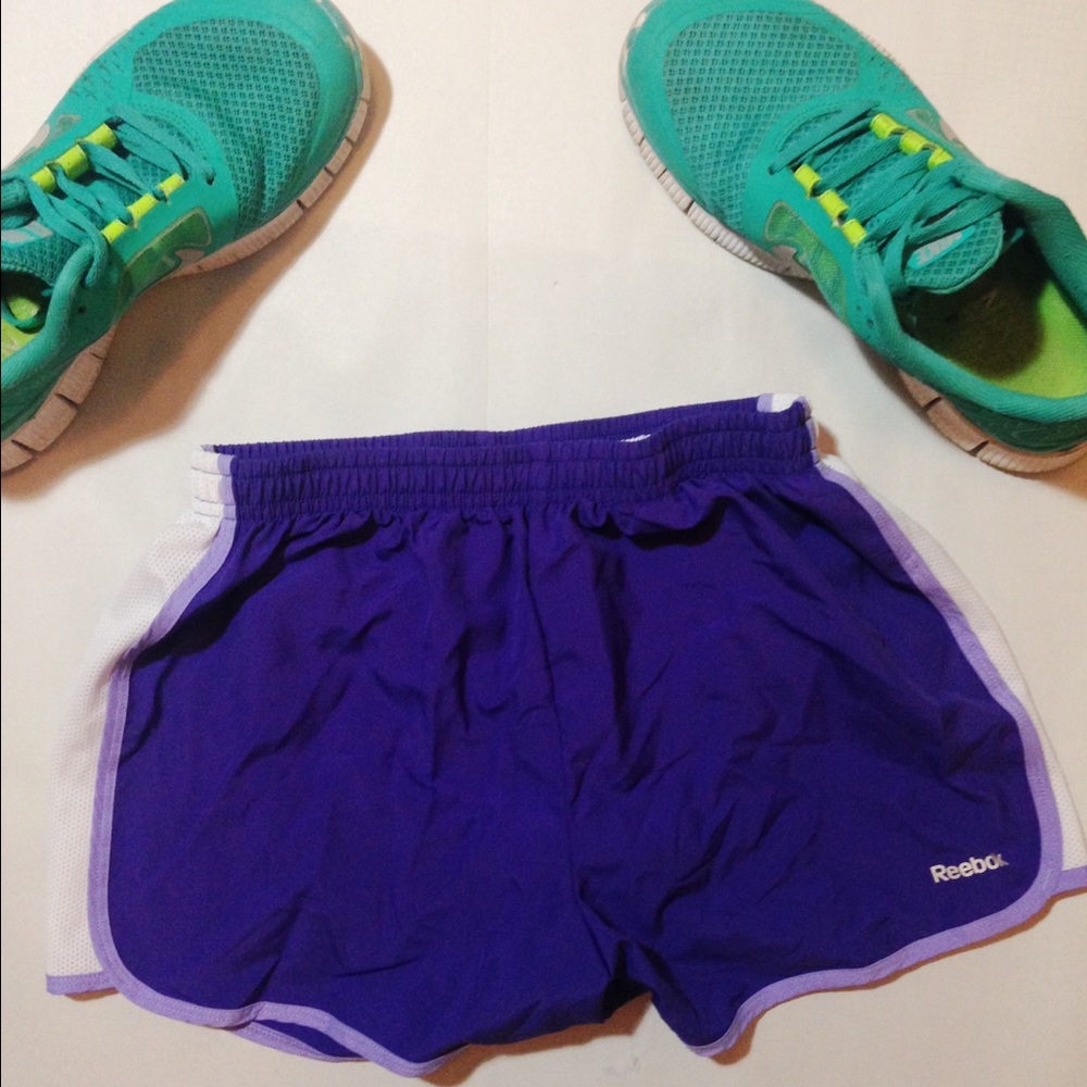 Purple Reebok Athletic Shorts