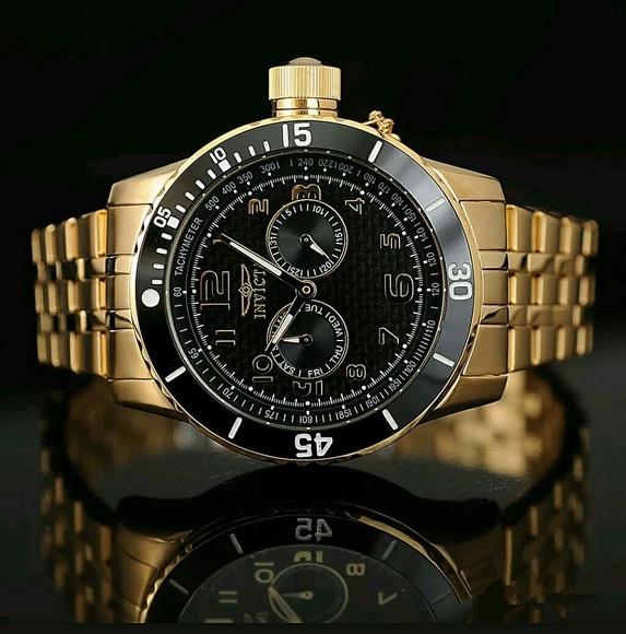NWT $800 Invicta 18KT tachymeter watch