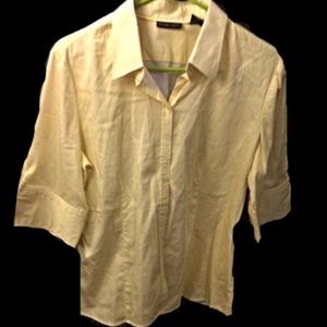 Button Down 3/4 Sleeve Top