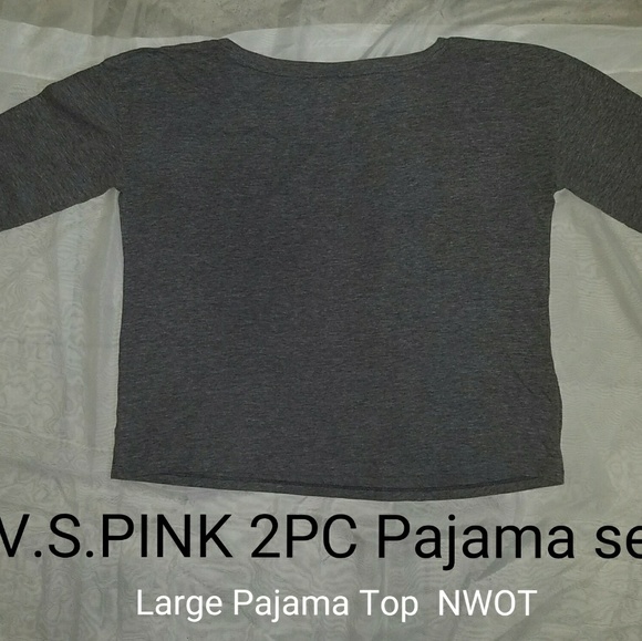V.S. PINK 2pc Pajama Set L-TOP M-Shorts - Picture 4 of 7