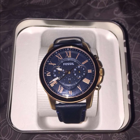 Rose Gold Fossil Watch