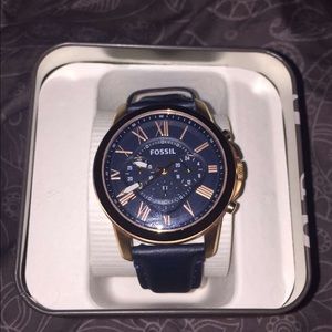 Rose Gold Fossil Watch