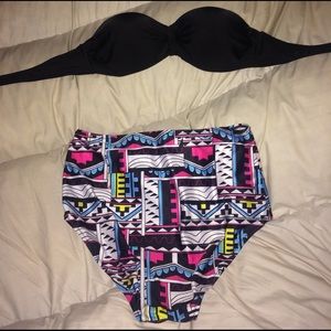 Retro High waisted Bathing Suit