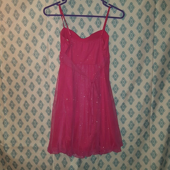 EUC sparkly pink dress silver glitter - Picture 4 of 4