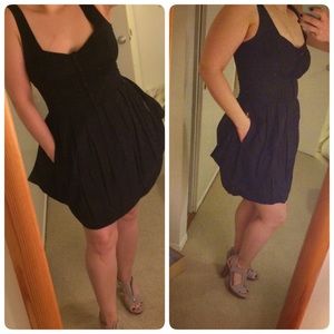 Black cotton Anthropologie dress