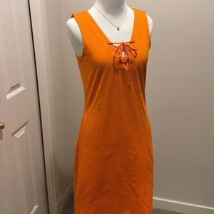 Ralph Lauren Orange cotton dress, size S