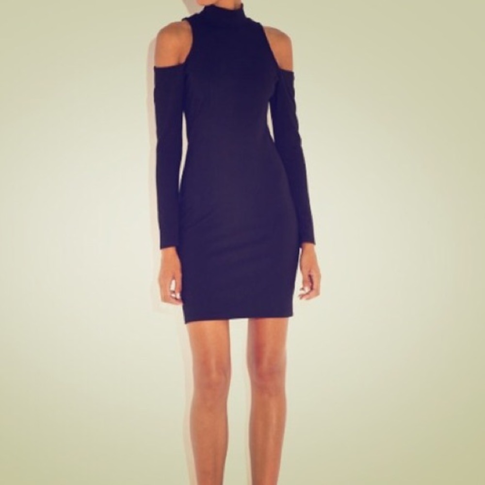 Black Cold Shoulder Dress
