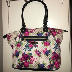 Betsey Johnson floral large purse.