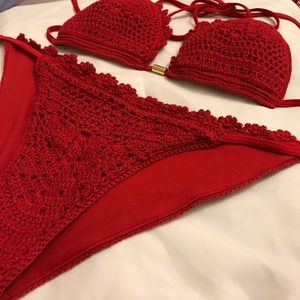 Abercrombie Crochet 2 piece swimsuit
