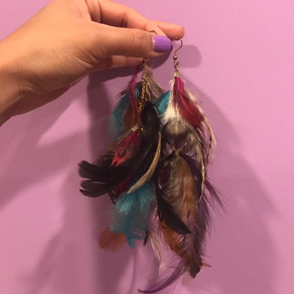 "Pocahontas" Feather Earrings