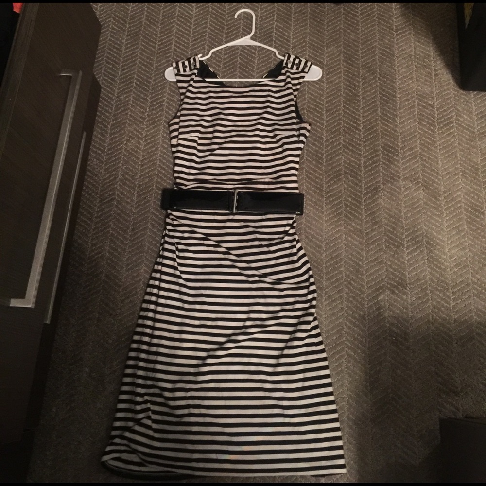 Black and white dress